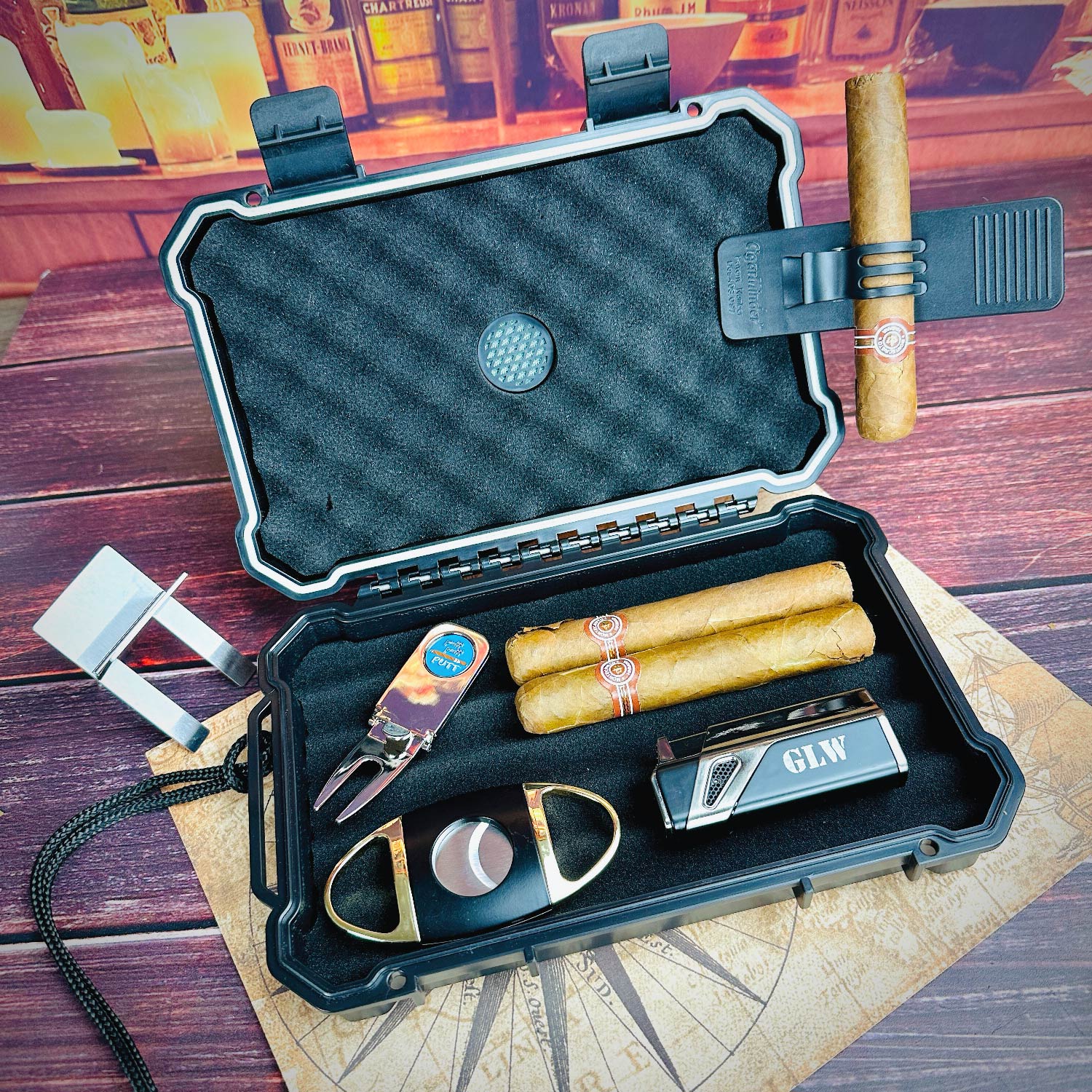 Golf and Cigar Gift Set | Gift for Golf and Cigar Lovers