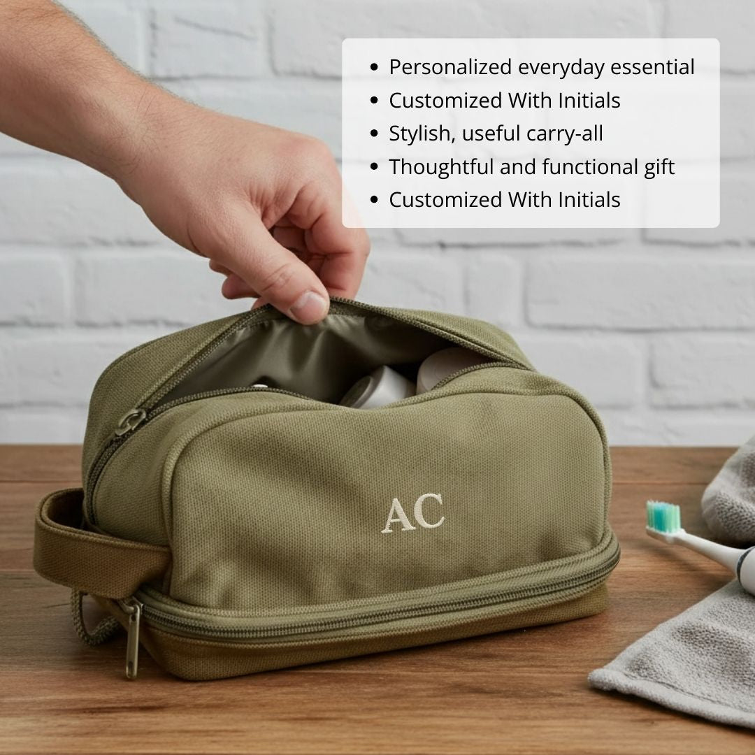 Personalized Traveler's Toiletry Bag