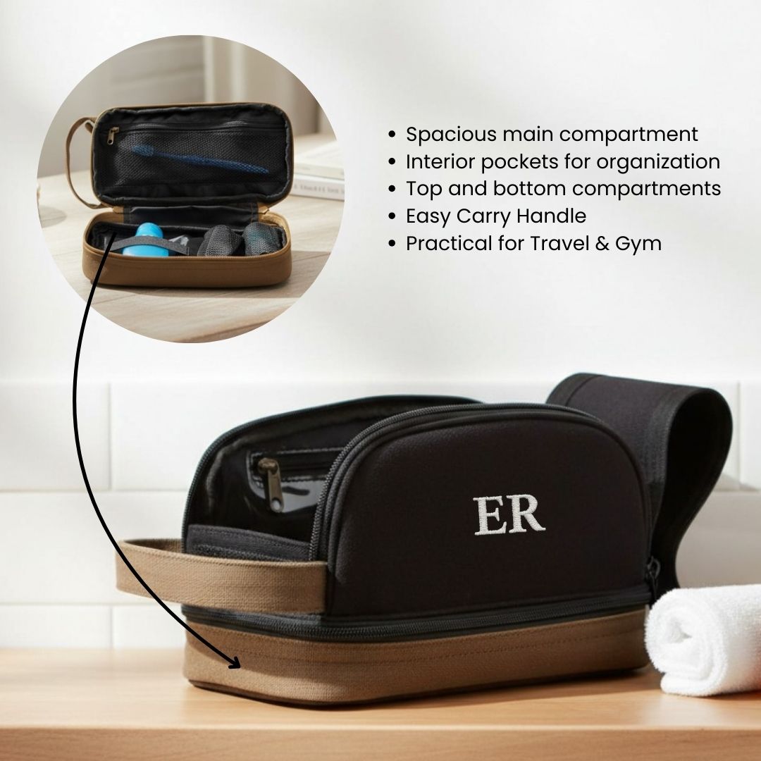 Personalized Traveler's Toiletry Bag