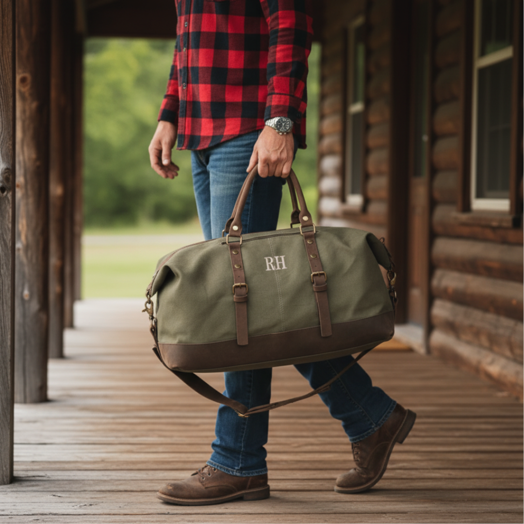 Personalized Canvas Weekender Bag