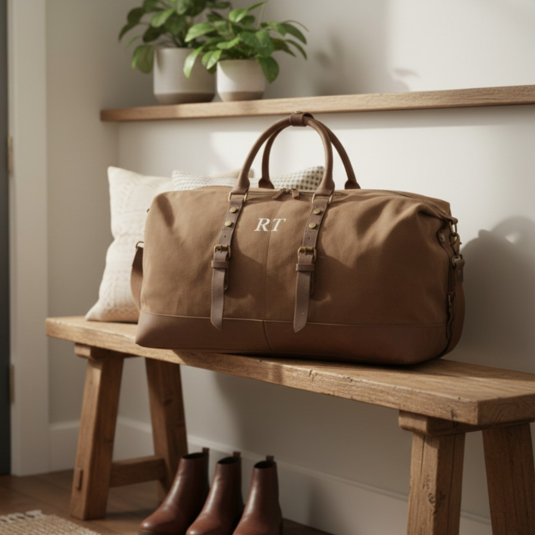 Personalized Canvas Weekender Bag