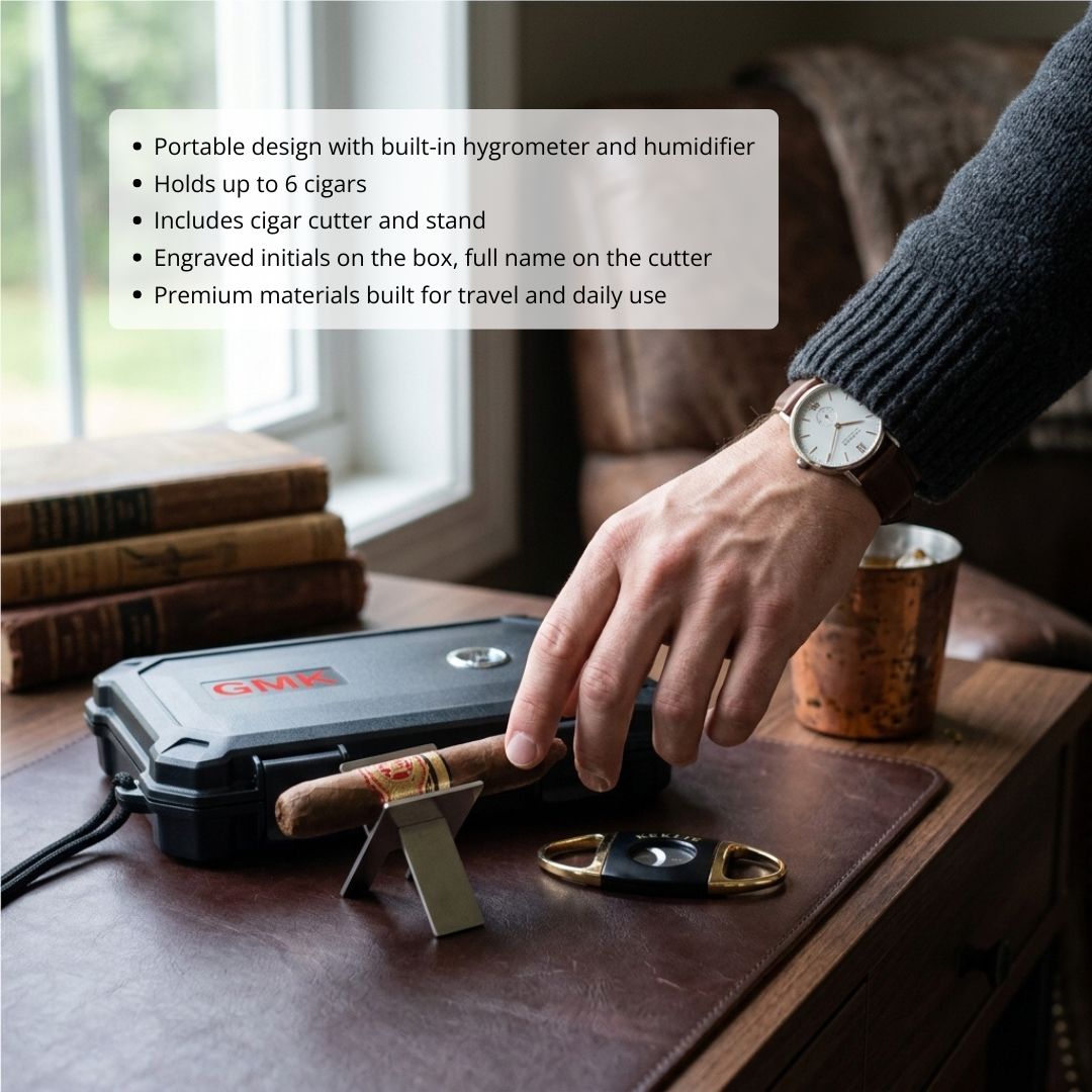 Custom Portable Humidor To-Go