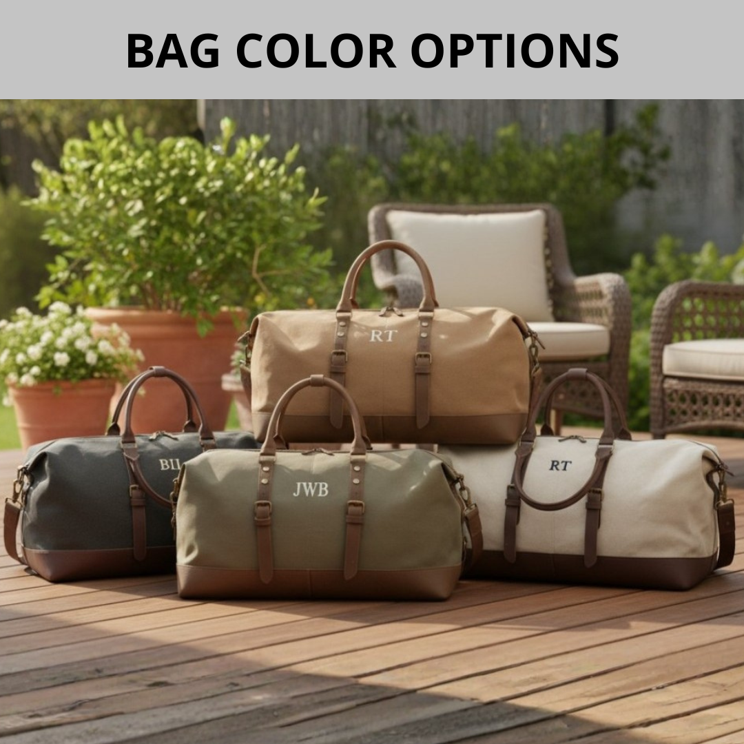 Personalized Canvas Weekender Bag