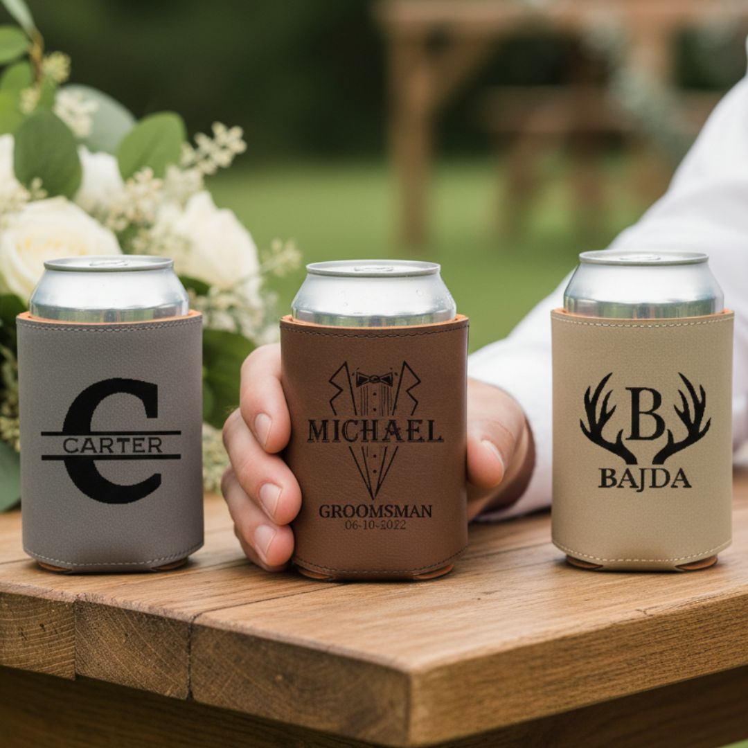 Custom Groomsmen Can Cooler