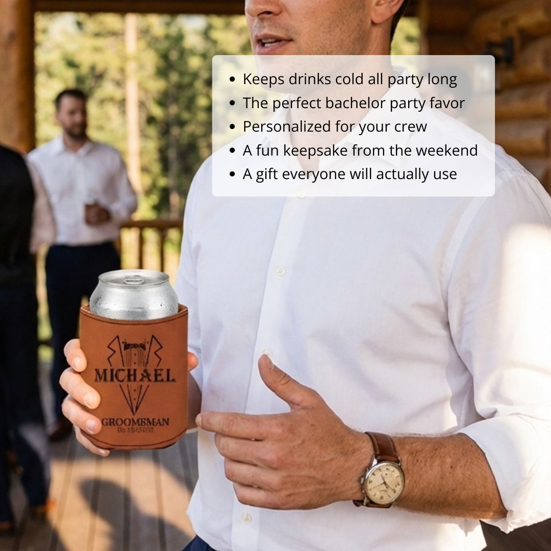 Custom Groomsmen Can Cooler