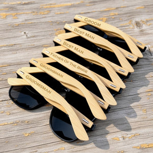 Chic Groomsmen Sunglasses - Sleek Design for the Perfect Wedding Day Look