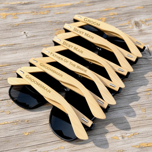Chic Groomsmen Sunglasses - Sleek Design for the Perfect Wedding Day Look