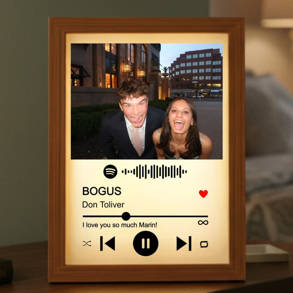 Personalized Spotify Song Light Box