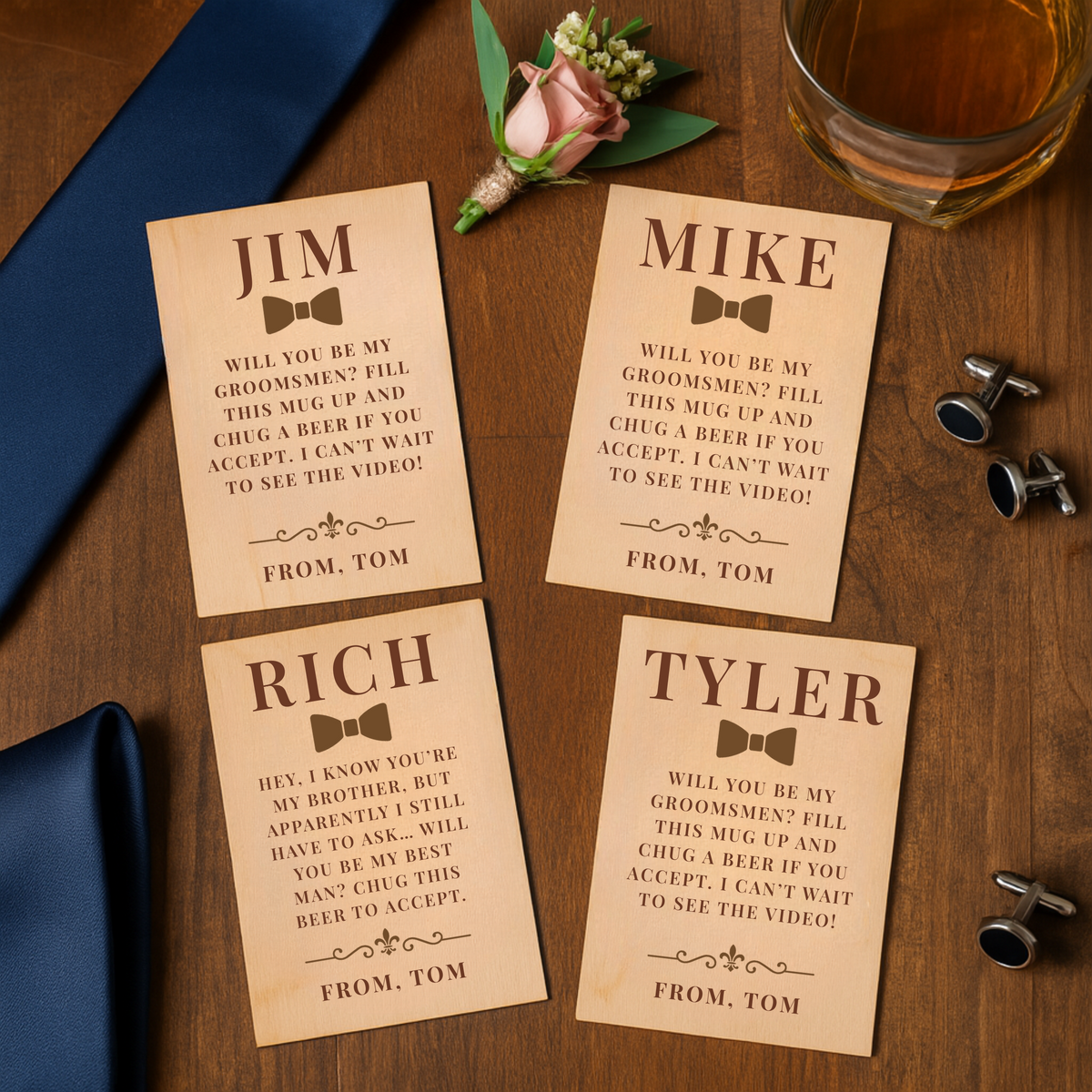 The Chug &amp; Cheers Proposal Set