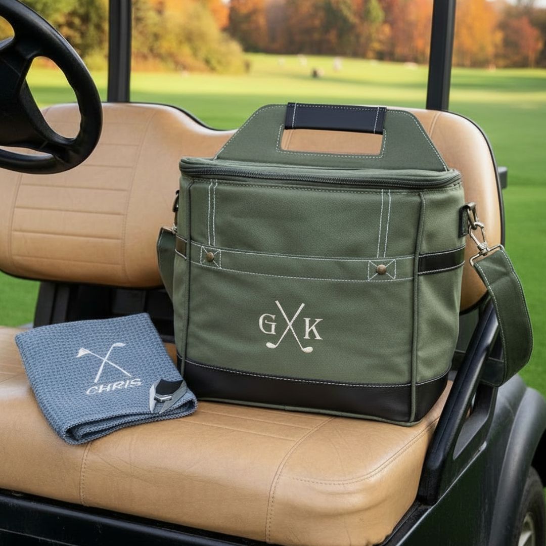 Personalized Par Tee Golf Cooler Gift Set