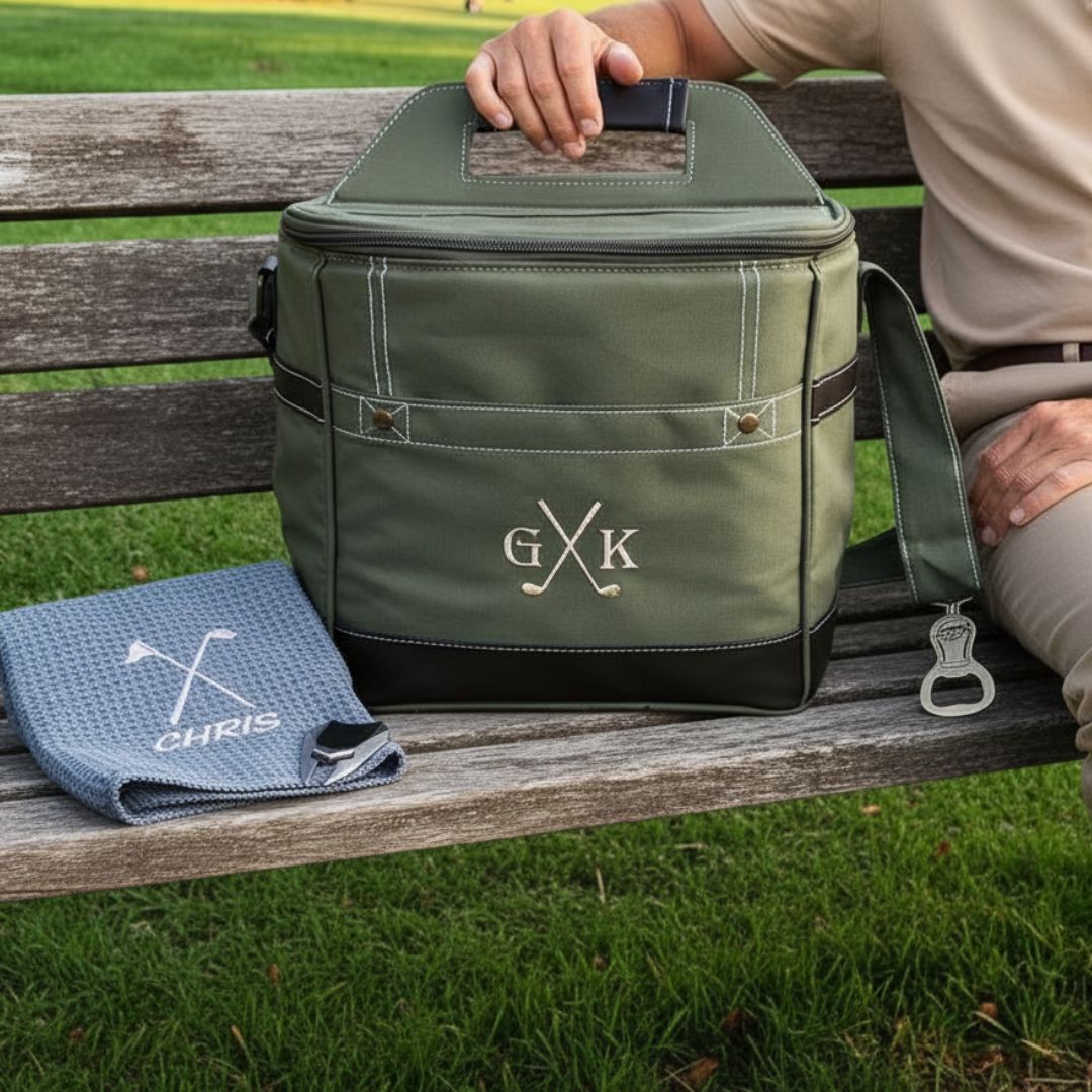 Personalized Par Tee Golf Cooler Gift Set