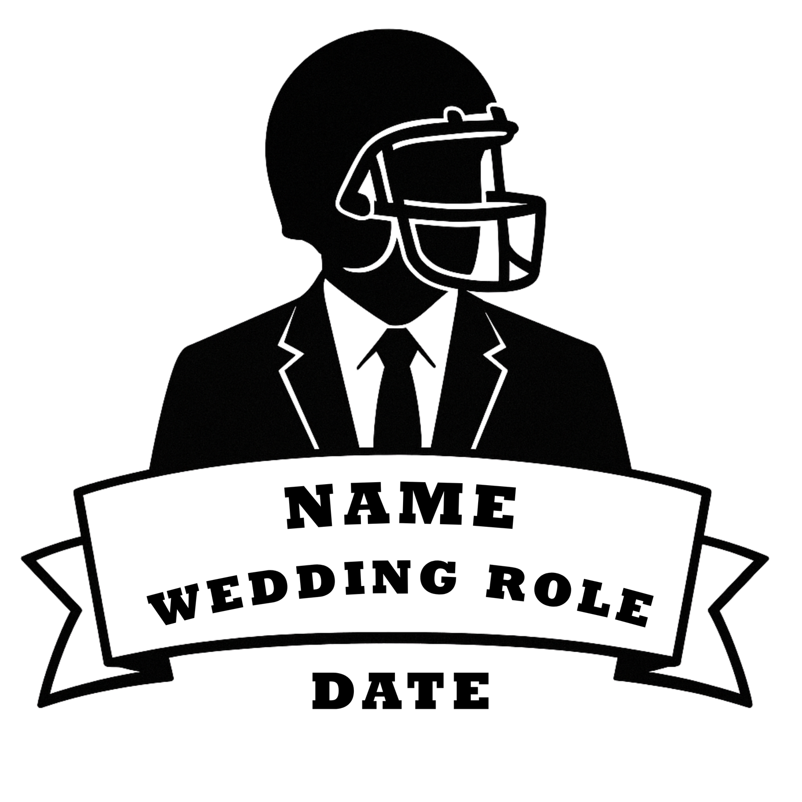 Grooms Crew Football Tumbler