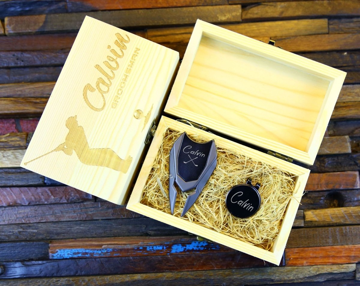 Unique Personalized On the Greens Golf Gift Set Customized Golf Gifts for Men by Groovy Guy