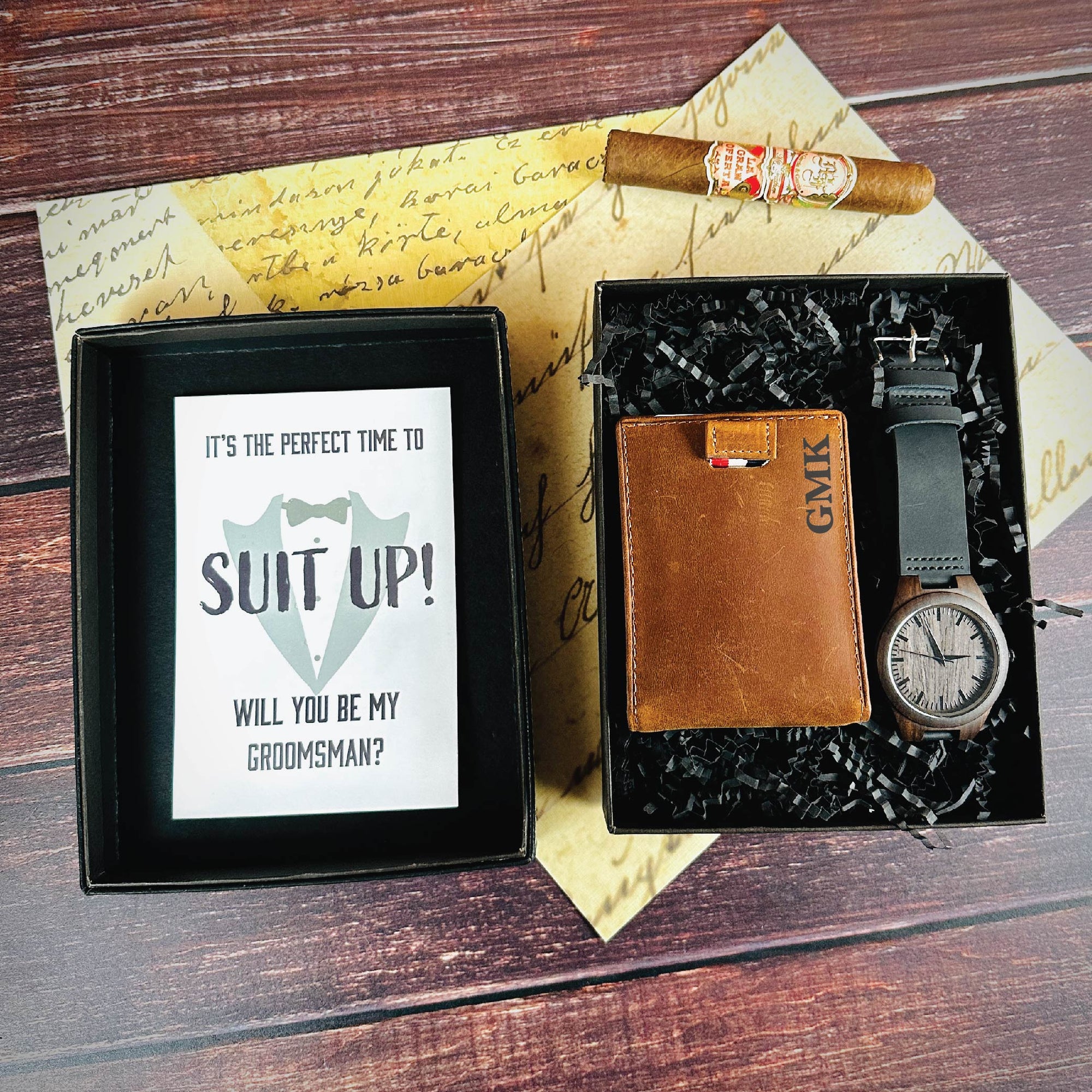 Timekeeper Groomsmen Proposal Box Set