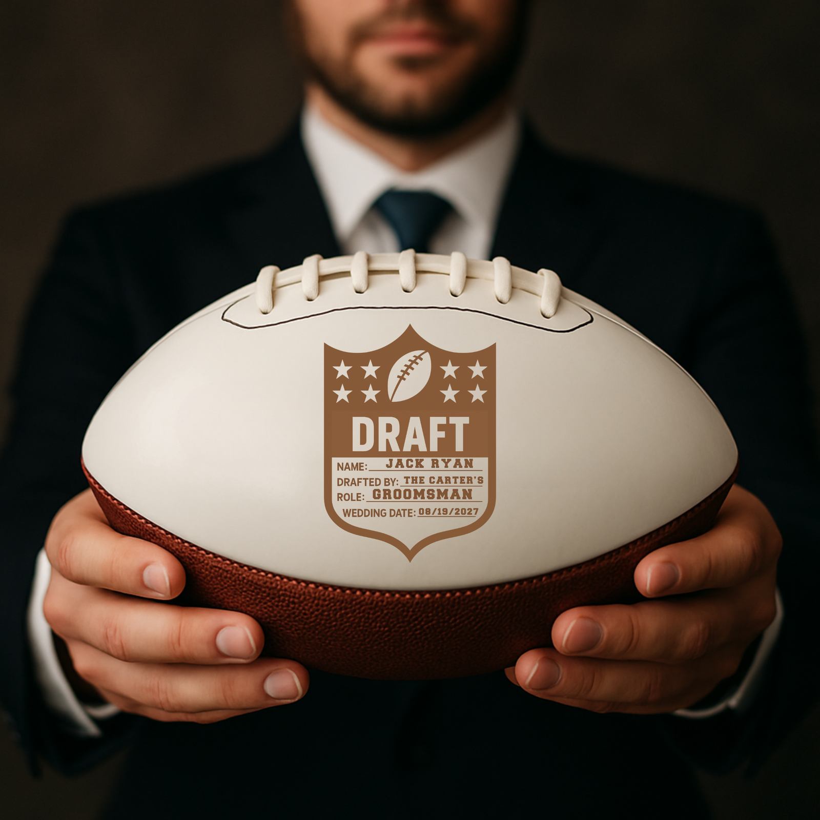 Football Groomsmen Proposal