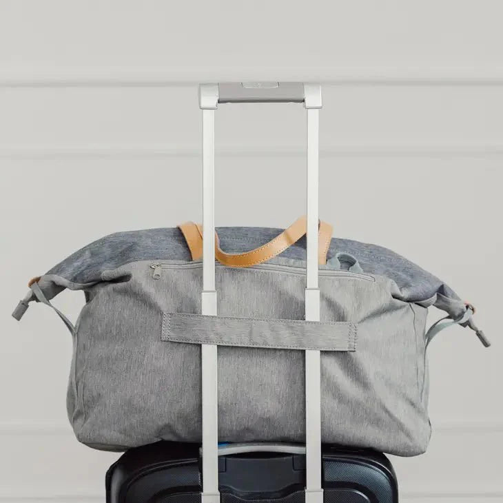 Unique Personalized Striped Embroidered Overnighter Customized Duffel Bags Gifts for Men by Groovy Guy