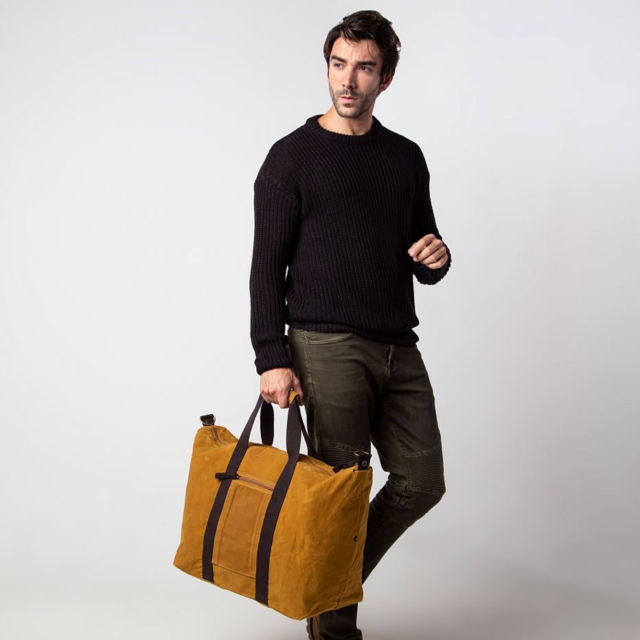 Unique Personalized Wax &amp; Wander Weekender Set Customized Duffel Bags Gifts for Men by Groovy Guy