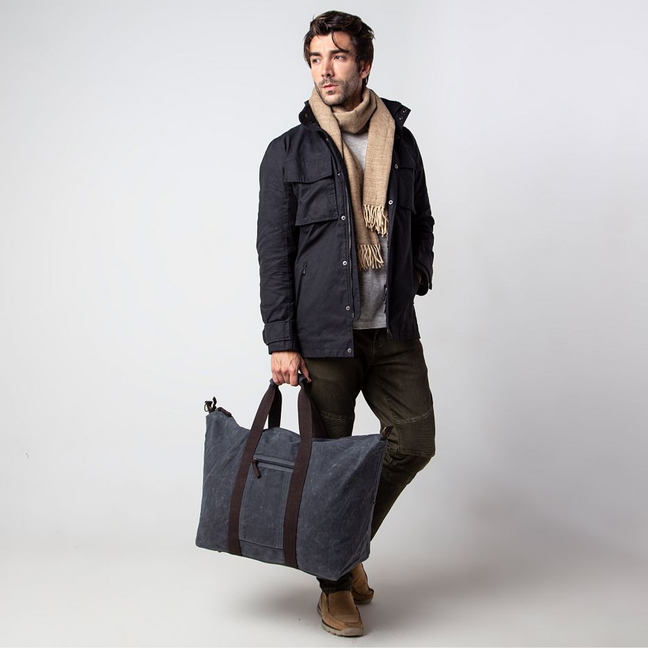 Unique Personalized Wax &amp; Wander Weekender Set Customized Duffel Bags Gifts for Men by Groovy Guy