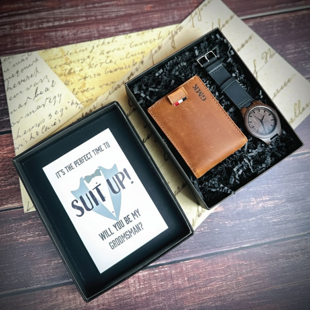 Timekeeper Groomsmen Proposal Box Set