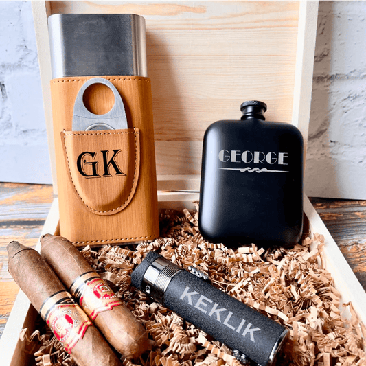 Unique Personalized Lit And Light Box Set Customized Groomsmen Gifts Gifts for Men by Groovy Guy