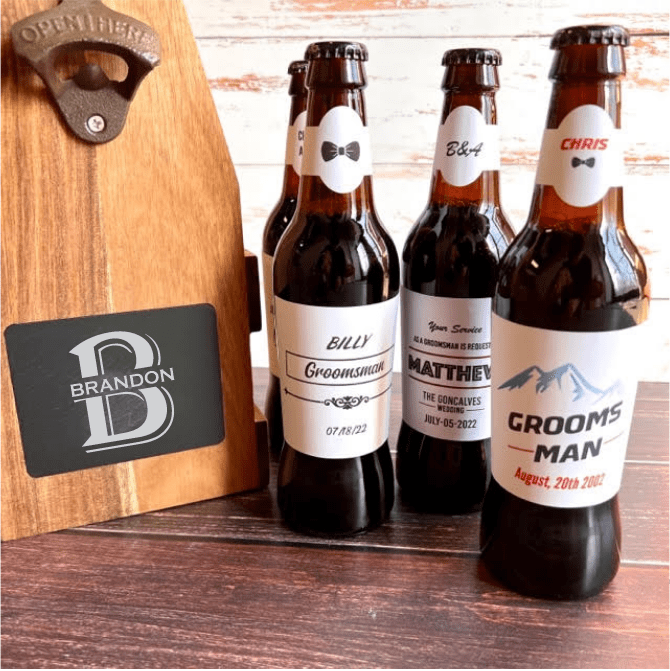 Unique Personalized The Brew Master Customized Groomsmen Gifts Gifts for Men by Groovy Guy