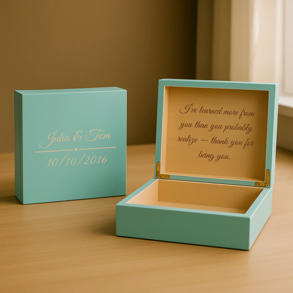 Sentimental Personalized Keepsake Box