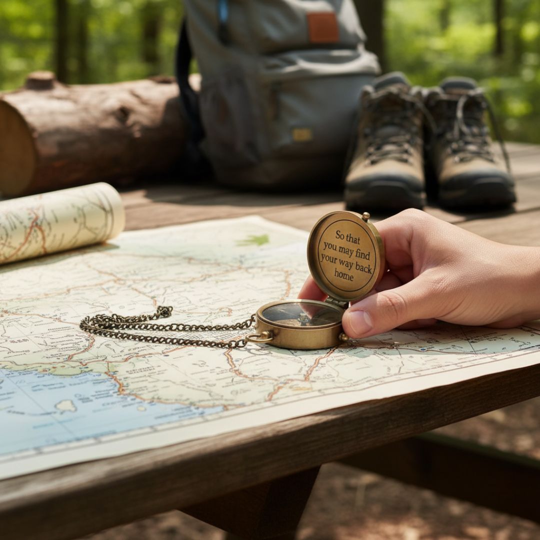 Custom Groomsmen Compass