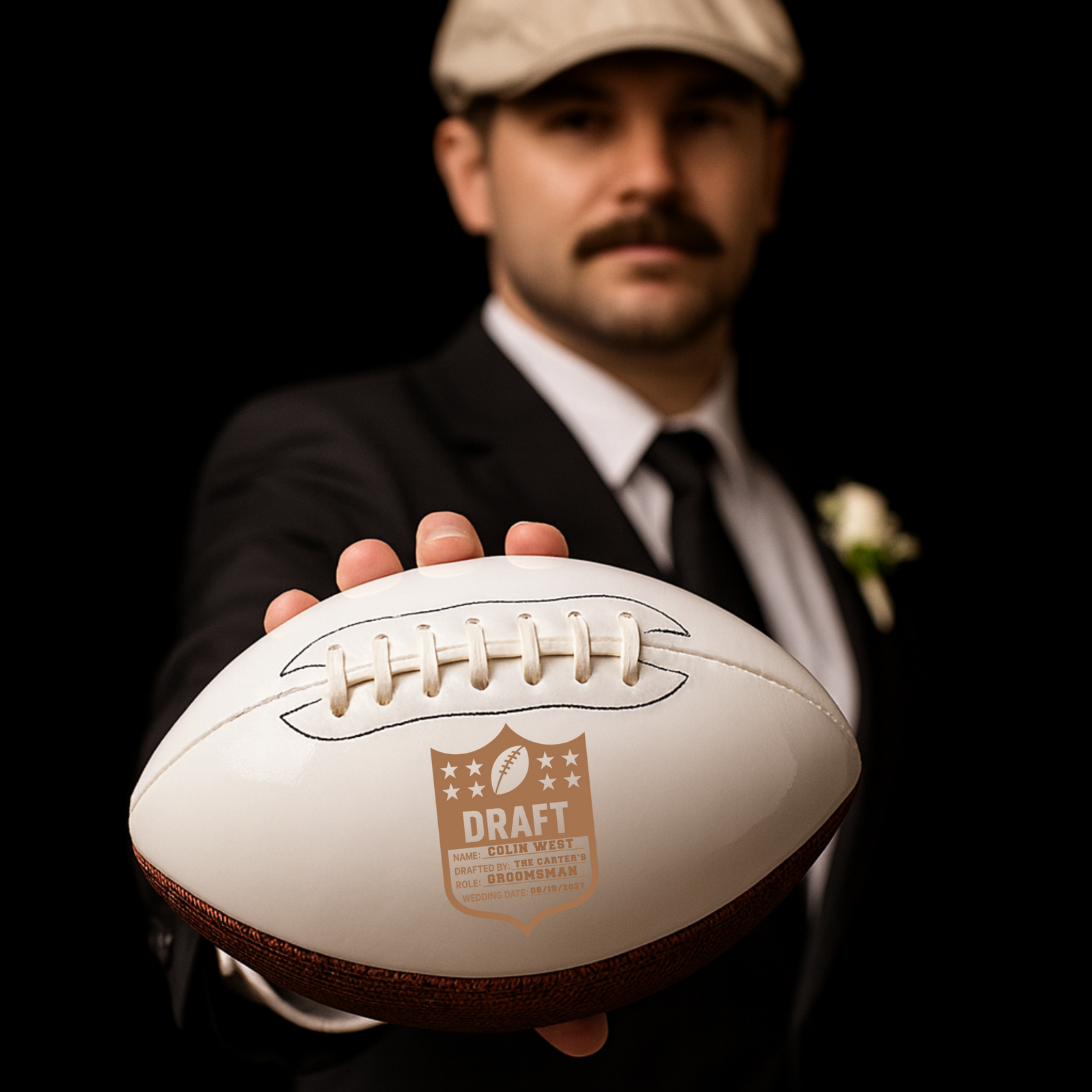 Football Groomsmen Proposal
