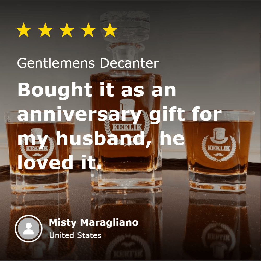 Unique Personalized Custom Decanter Set Customized Decanter Set Gifts for Men by Groovy Guy