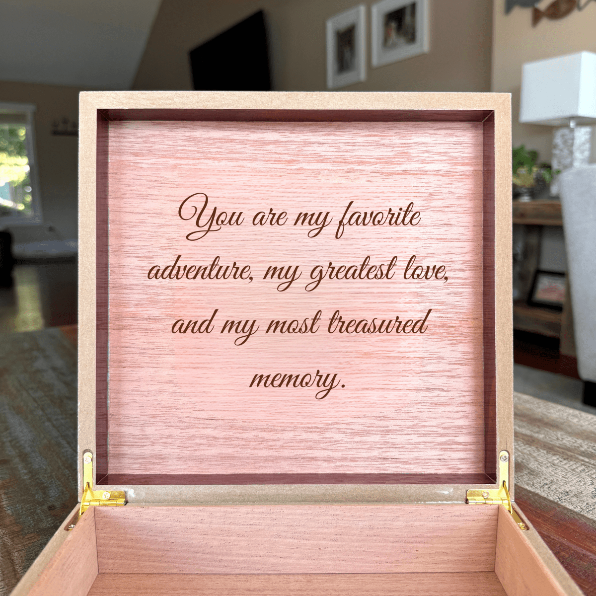 Unique Personalized Personalized Men&#39;s Wooden Keepsake Box Customized Gift Set Gifts for Men by Groovy Guy