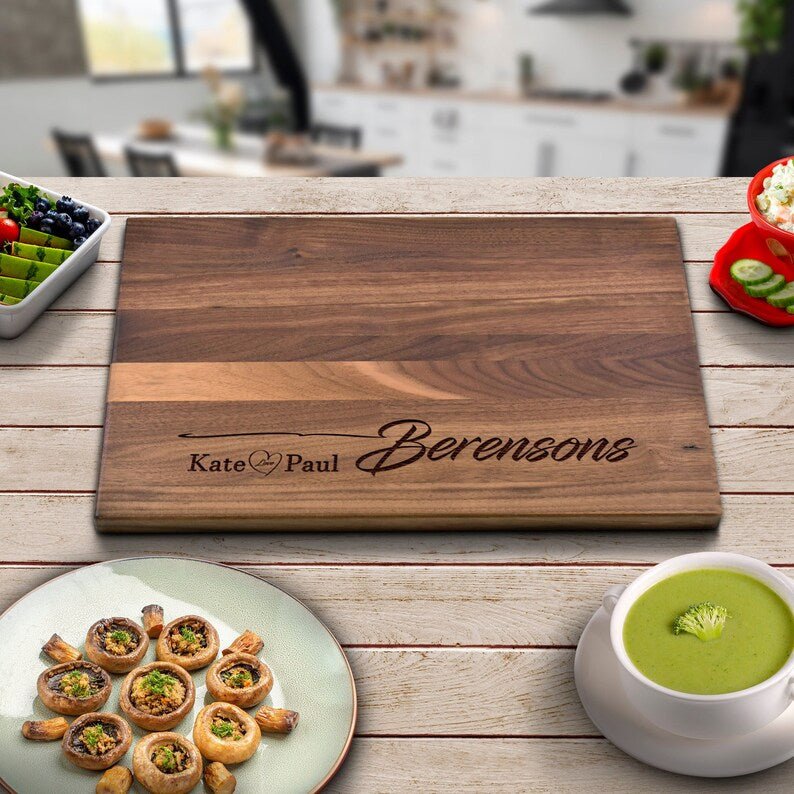 Unique Personalized The Lovers' Cutting Board Customized Cutting Board Gifts for Men by Groovy Guy