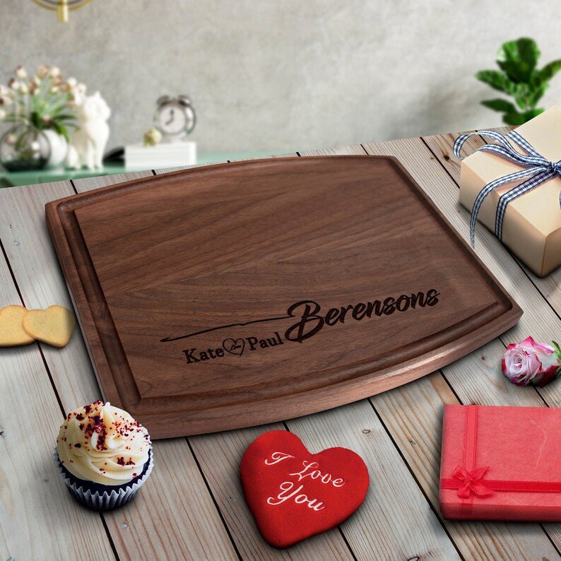 Unique Personalized The Lovers' Cutting Board Customized Cutting Board Gifts for Men by Groovy Guy