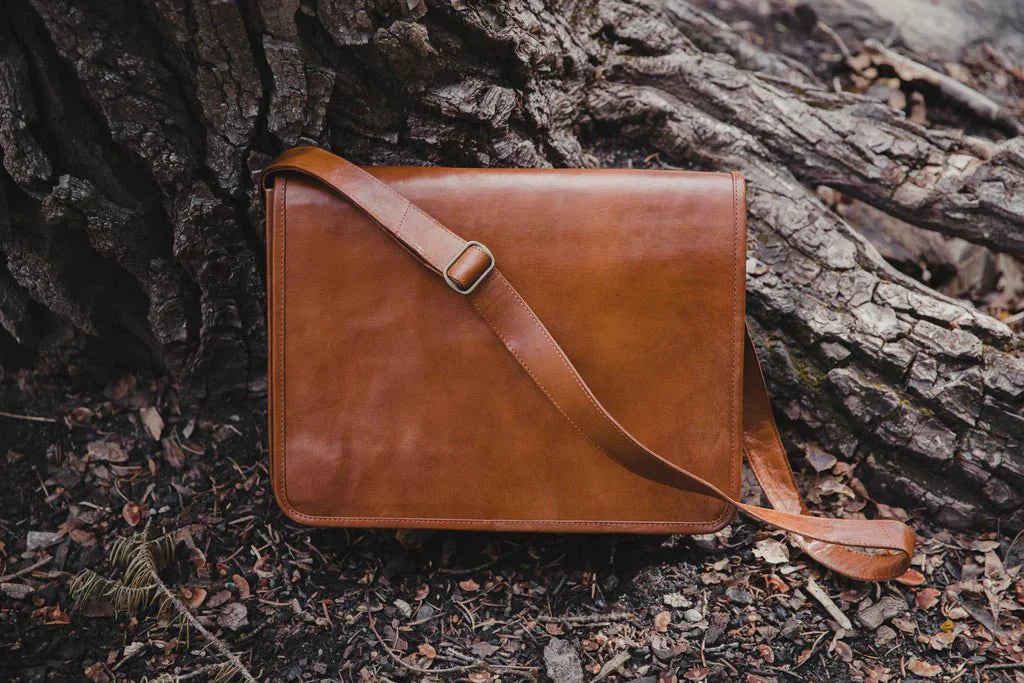 Unique Personalized Working in the Wild Messenger Customized Messenger Bag Gifts for Men by Groovy Guy