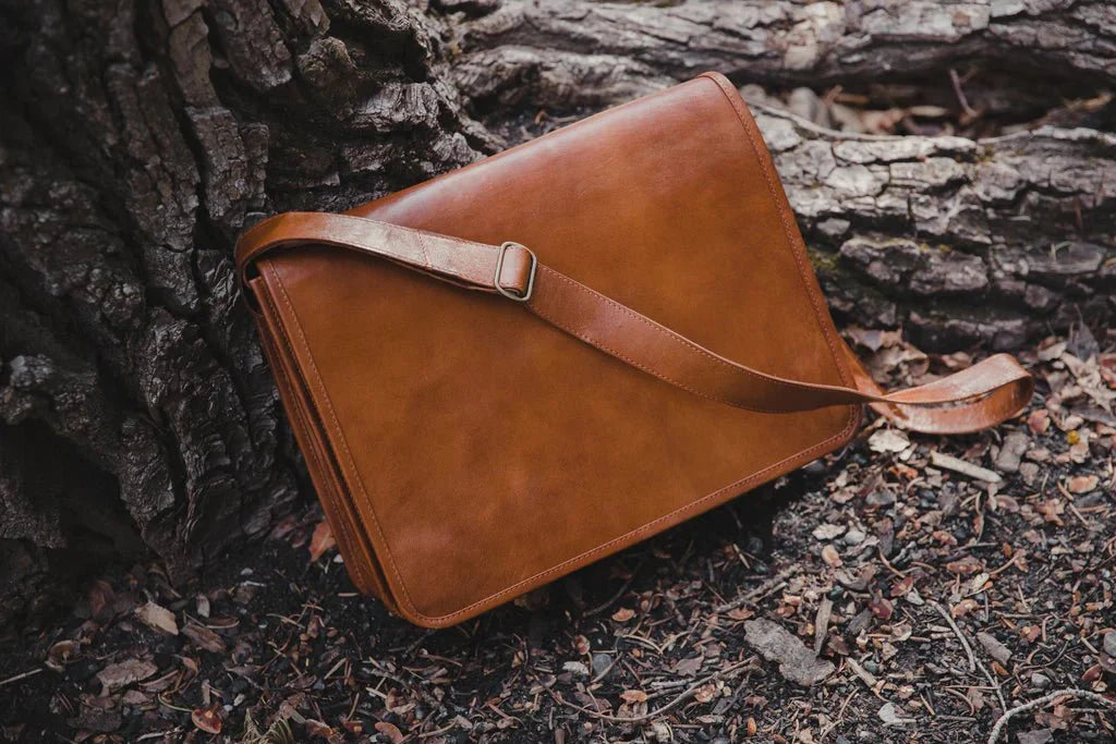 Unique Personalized Working in the Wild Messenger Customized Messenger Bag Gifts for Men by Groovy Guy
