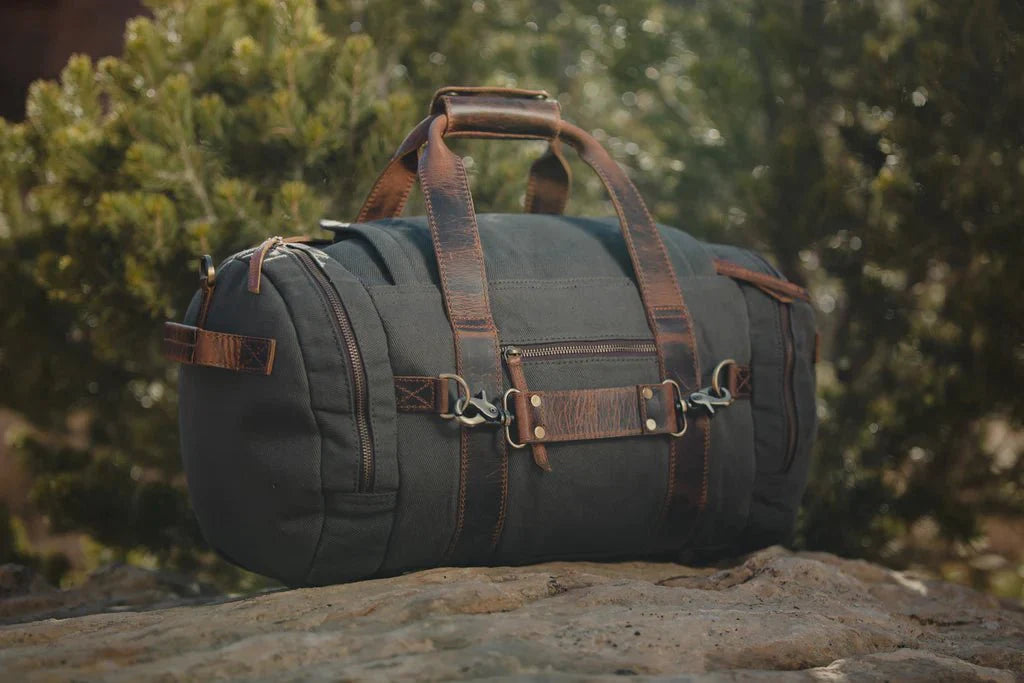 Unique Personalized Excursion Canvas Duffle Customized Duffle Bag Gifts for Men by Groovy Guy