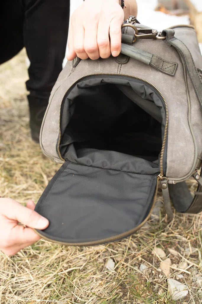 Unique Personalized Canyon Canvas Carry - on Customized Duffle Bag Gifts for Men by Groovy Guy