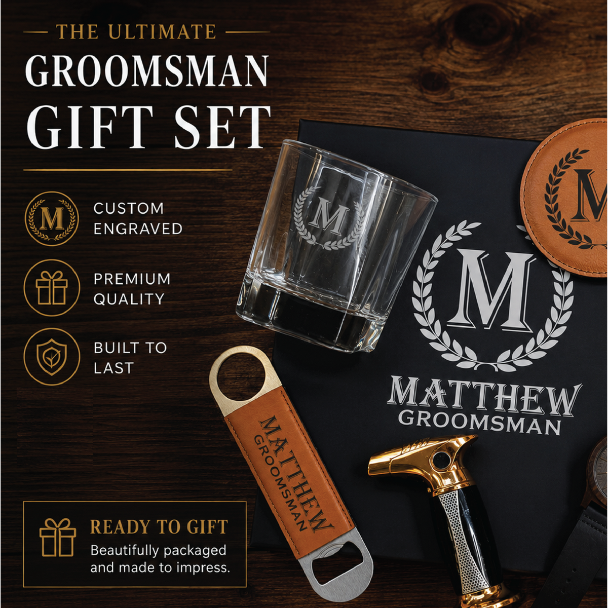 The "After Hours" Groomsmen Gift Box