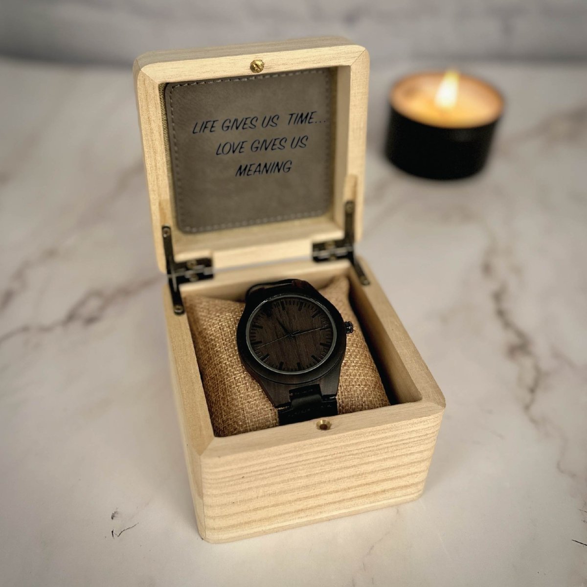 Unique Personalized Sentimental Watch And Box Customized watch Gifts for Men by Groovy Guy