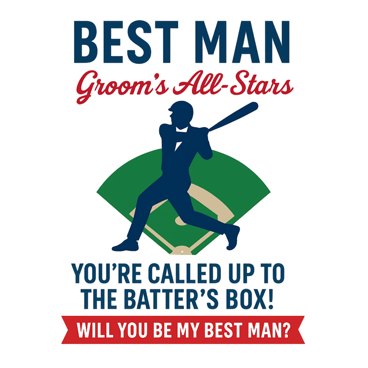 Batter Up Groomsmen Proposal Cards