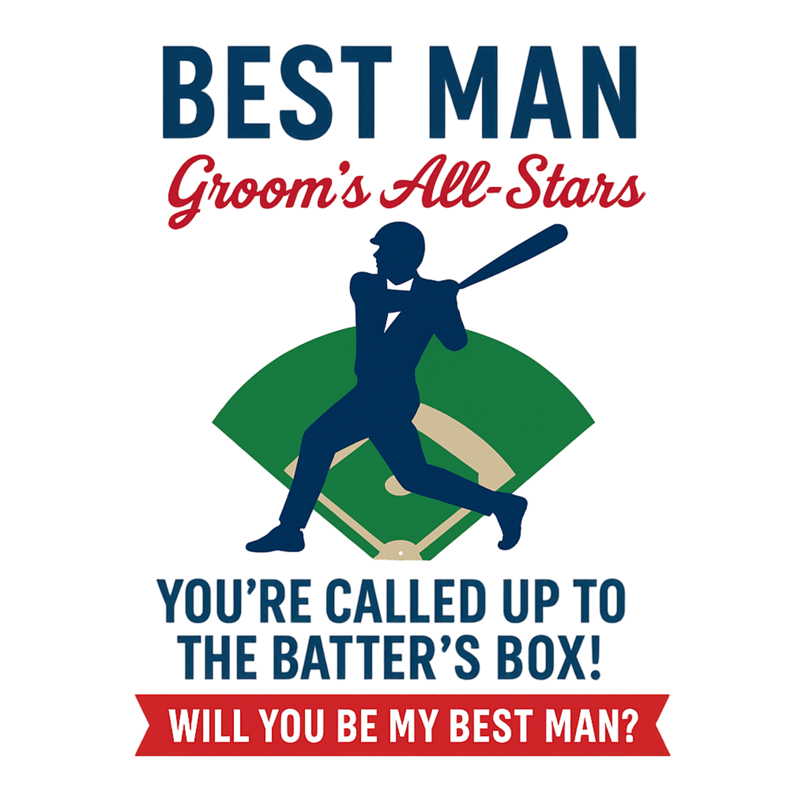 Batter Up Groomsmen Proposal Cards