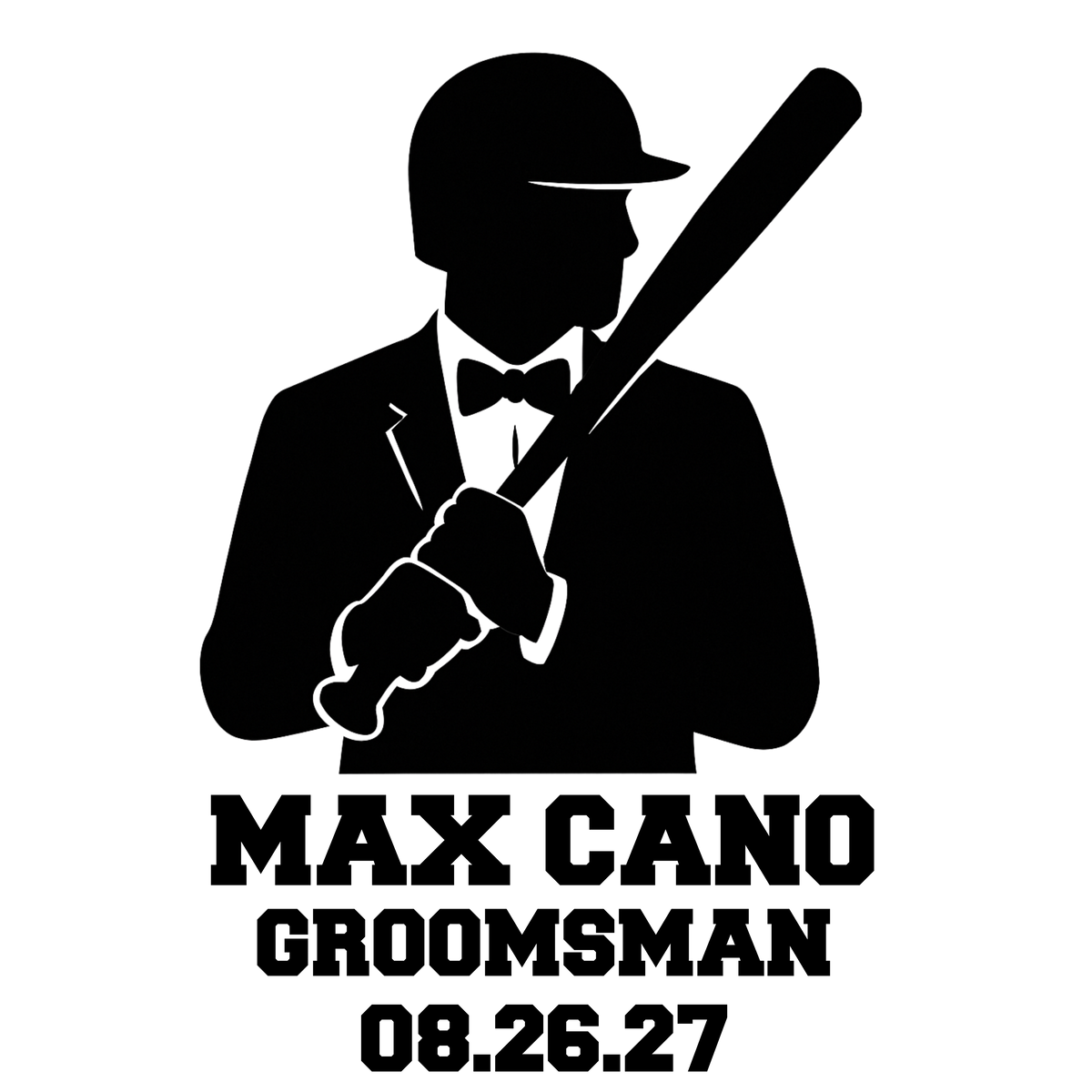 Groomsmen Personalized Baseball