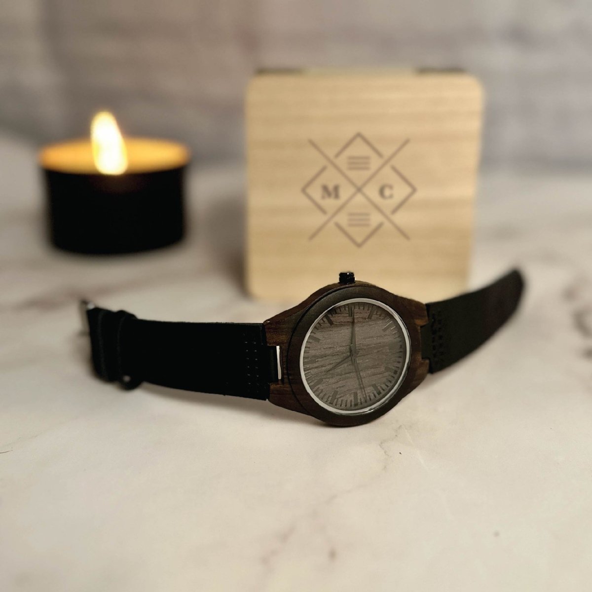 Unique Personalized Sentimental Watch And Box Customized watch Gifts for Men by Groovy Guy