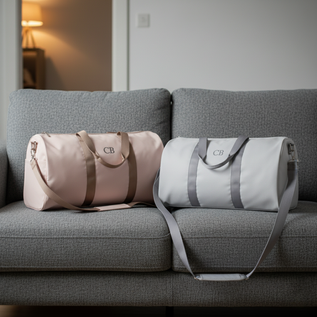 Personalized First In Line Personalized Duffle Bag for her, Customized Gifts for Women