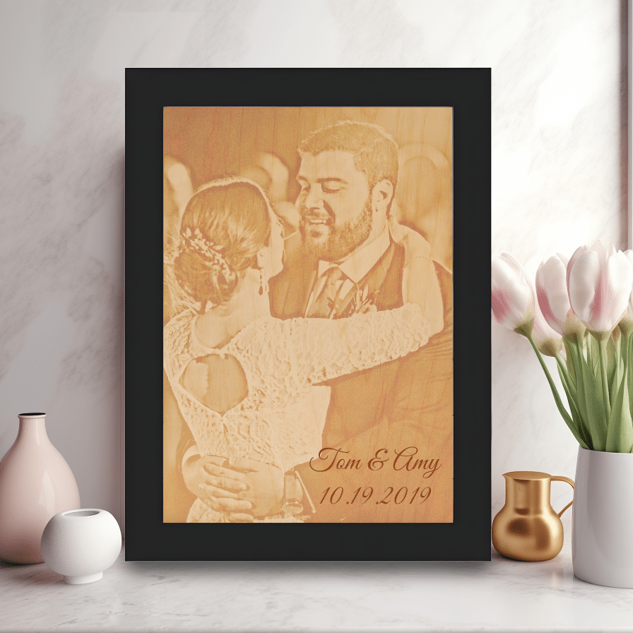 Personalized Memories Etched in Wood for her, Customized Gifts for Women