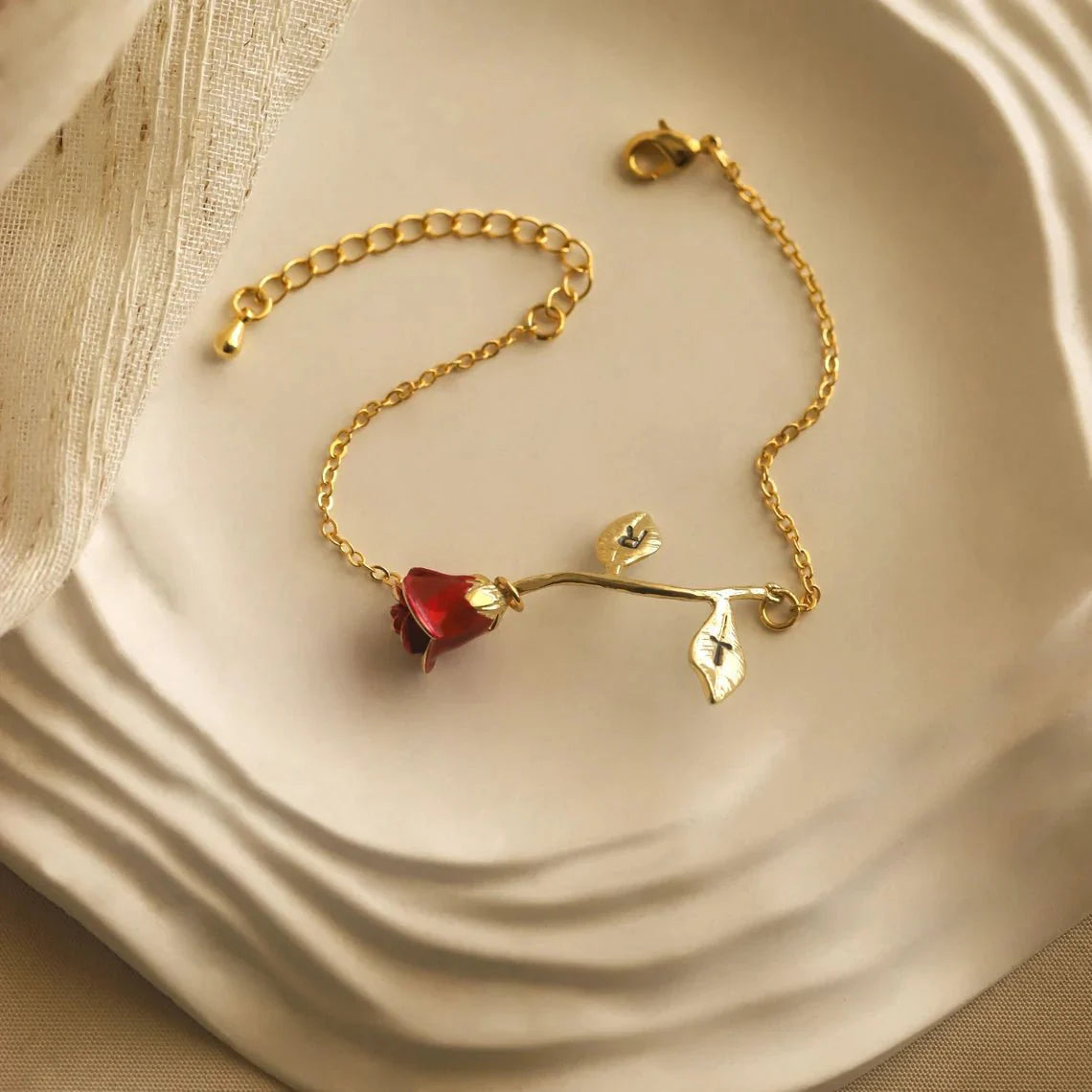 Personalized Custom Engraved Rose Bracelet for her, Customized Gifts for Women by Groovy Girl Gifts