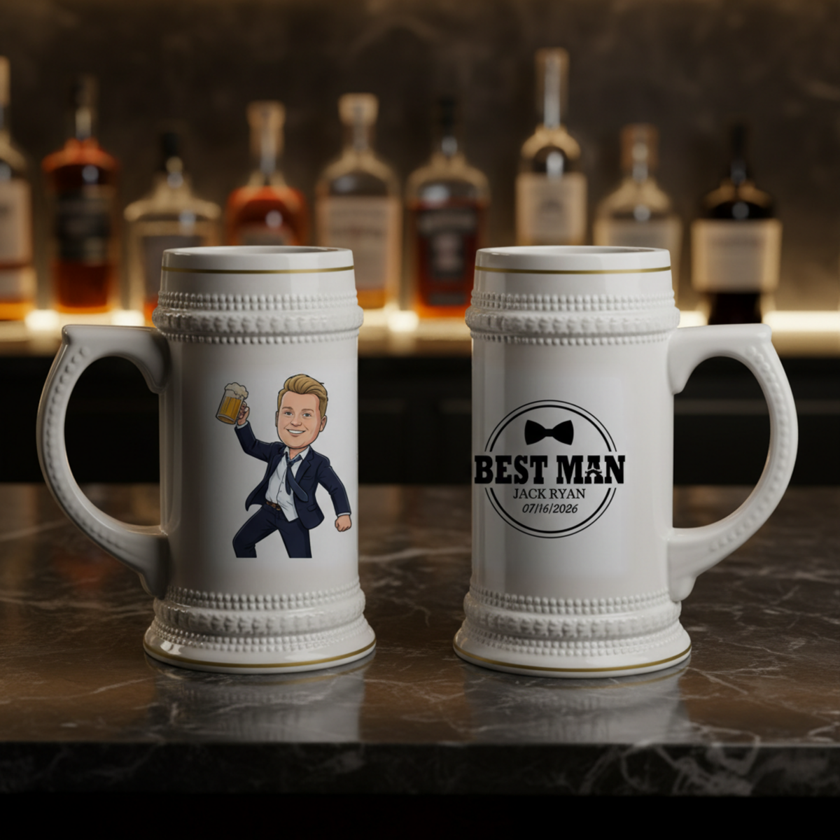 The Mugshot Crew Beer Stein