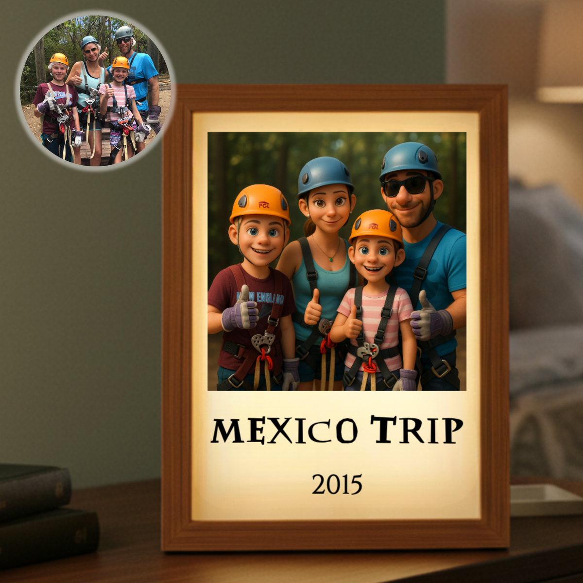 Animated Family Photo Light Box