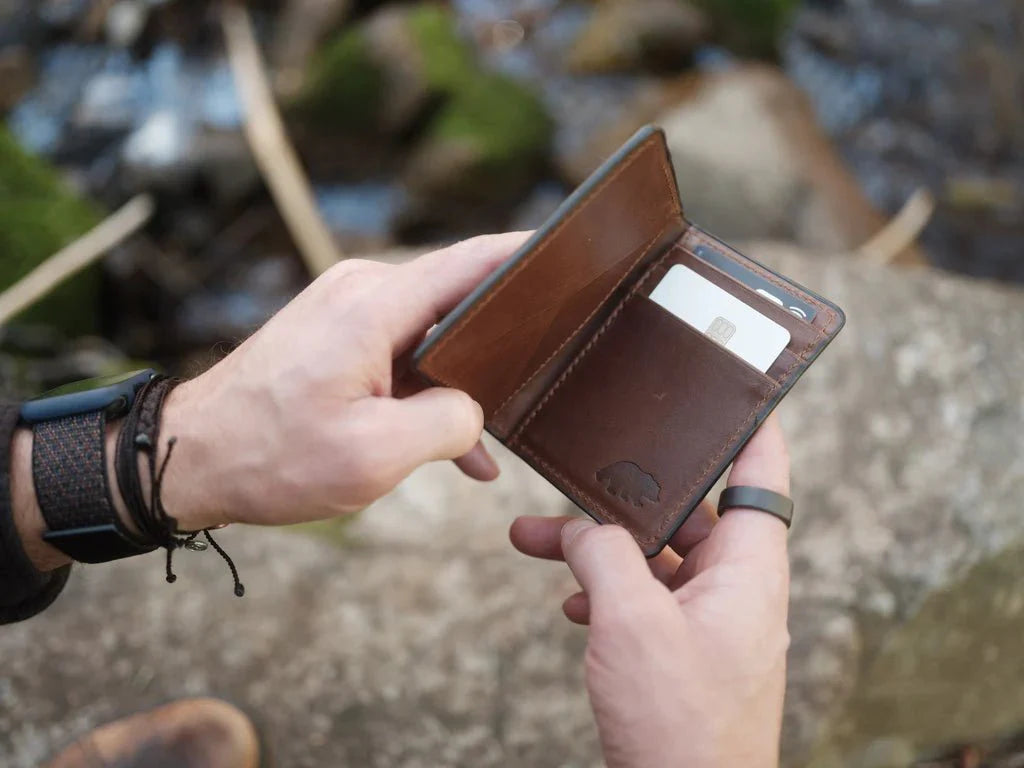 Unique Personalized Minimalist EDC wallet Customized Wallet Gifts for Men by Groovy Guy