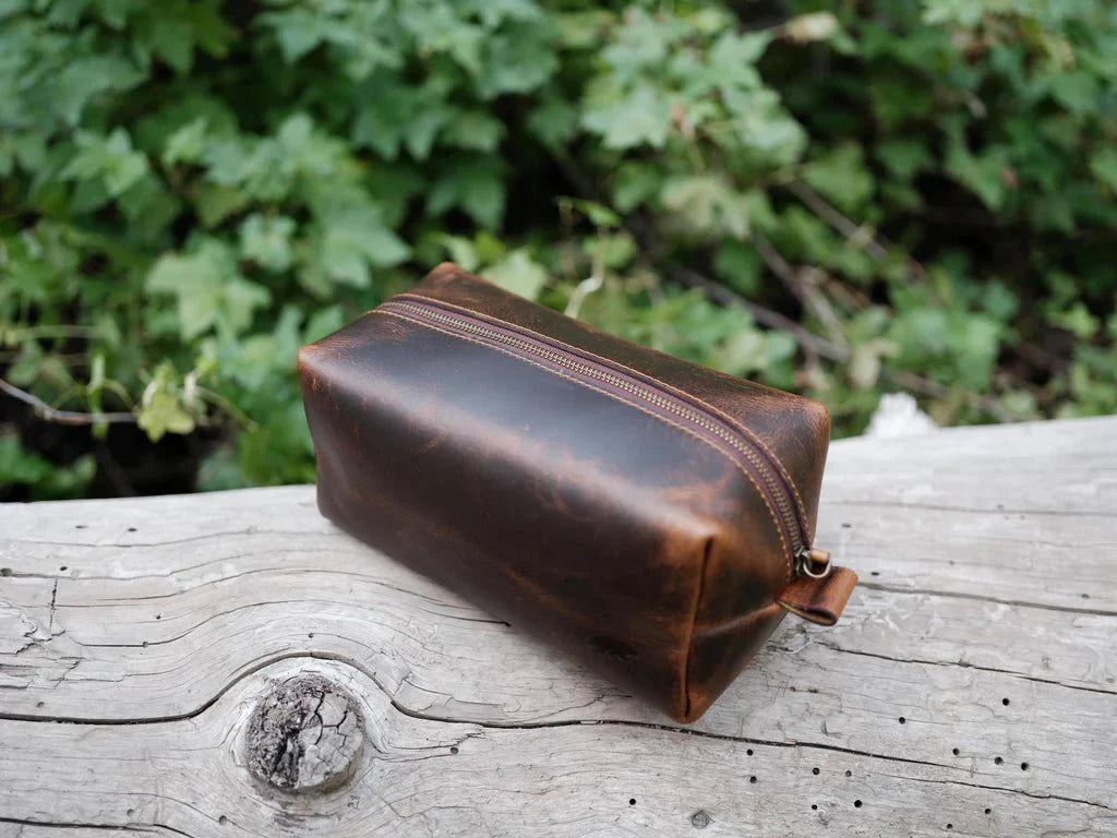 Unique Personalized Kobuk Dopp Kit Customized Man Bags Gifts for Men by Groovy Guy