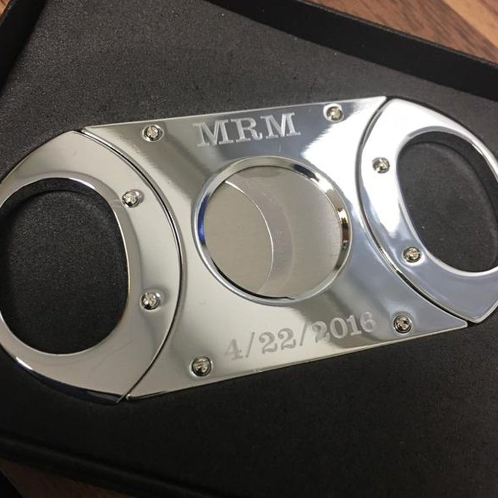 Unique Personalized Custom Cigar Cutter Customized Cigar Gifts for Men by Groovy Guy